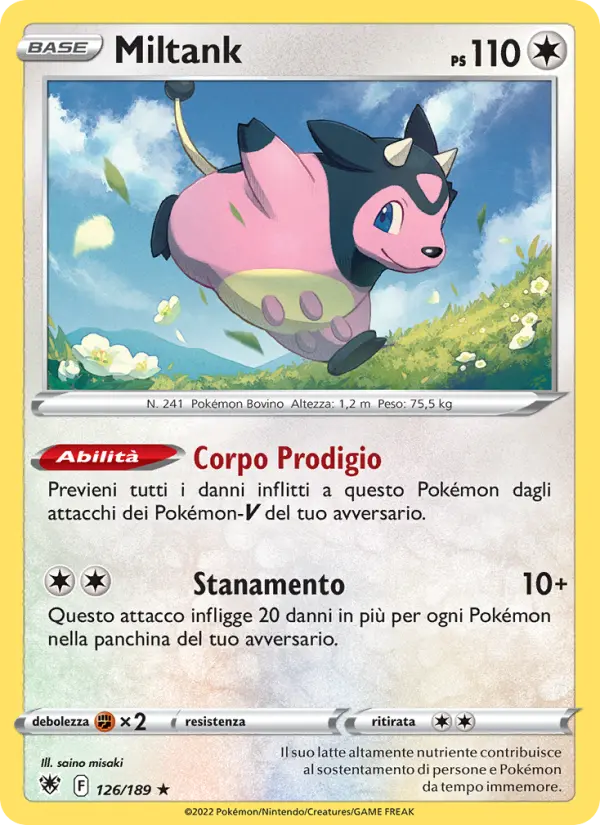 Miltank, Lucentezza Siderale Nº 126