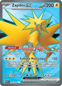 Zapdos-ex, 151 Nº 192 Holo