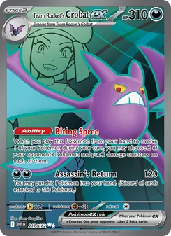 Team Rocket's Crobat ex, Destined Rivals No. 217 Holo