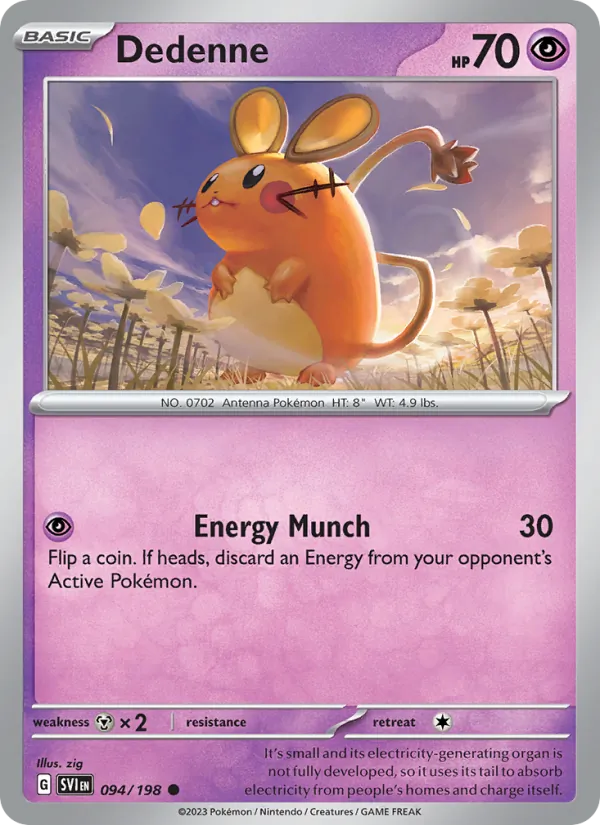 Dedenne, Scarlet & Violet Nº 094