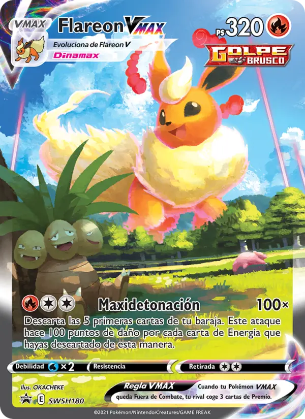 Flareon VMAX, Cartas de promoción ESES No. SWSH180