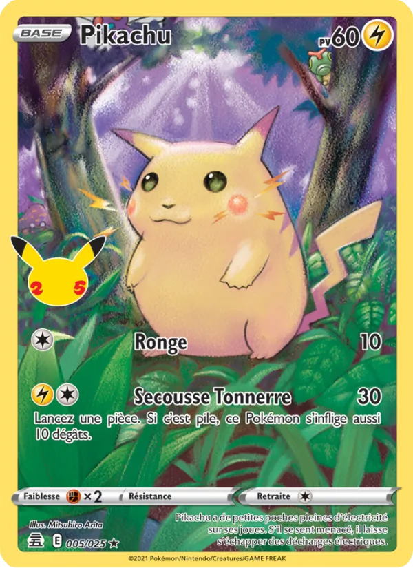 Pikachu, Célébrations No. 5