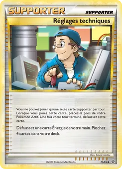 Réglages techniques, Déchaînement No. 75 Normal