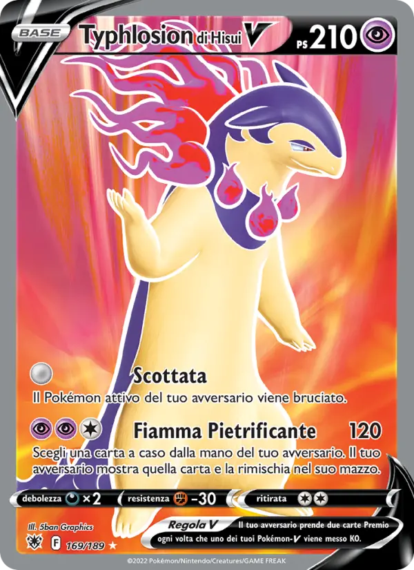 Typhlosion di Hisui V, Lucentezza Siderale Nº 169