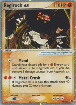 Regirock ex, Emerald Nº 99 Holo
