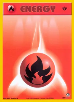 Fire Energy, Neo Genesis Nº 107 Normal