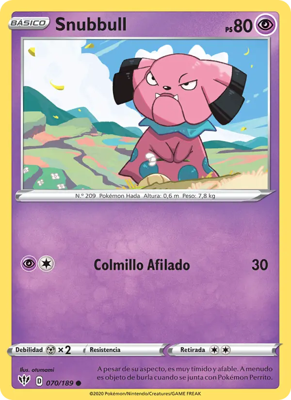 Snubbull, Oscuridad Incandescente Nº 70