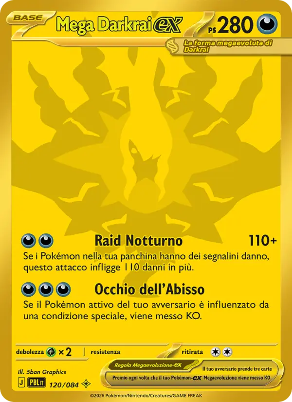 Mega Darkrai-ex, Buio Pesto No. 120