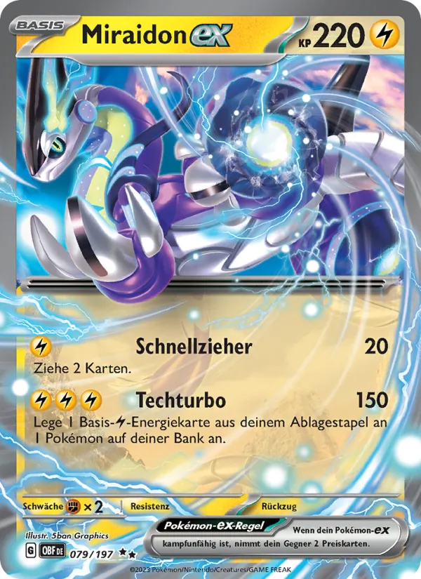 Miraidon-ex, Obsidian Flammen No. 079