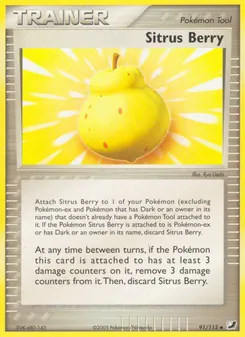 Sitrus Berry, Unseen Forces Nº 91 Normal