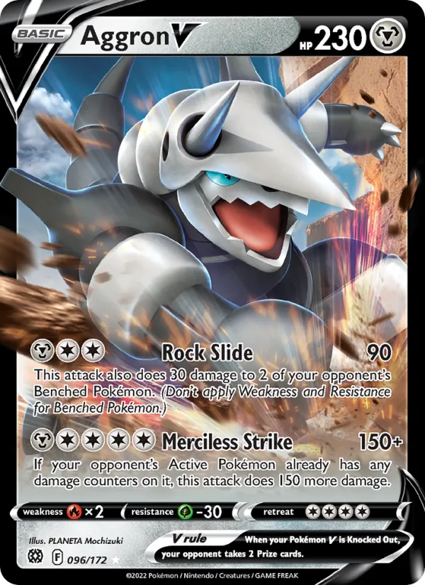 Aggron V, Brilliant Stars No. 096