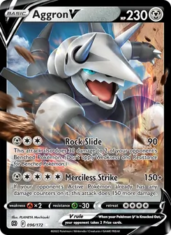 Aggron V, Brilliant Stars No. 096 Holo