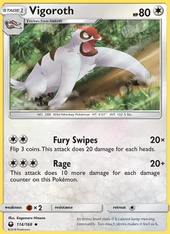 Vigoroth, Celestial Storm No. 114 Normal