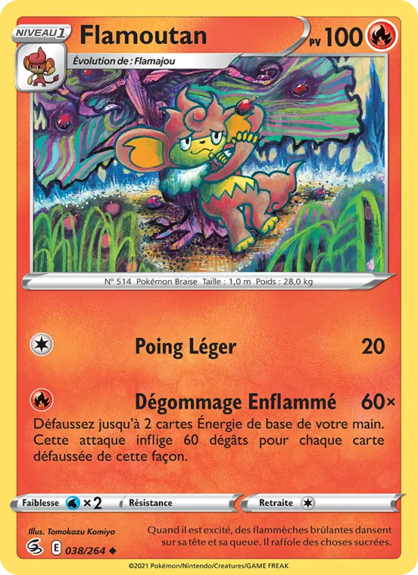 Flamoutan, Poing de Fusion No. 38