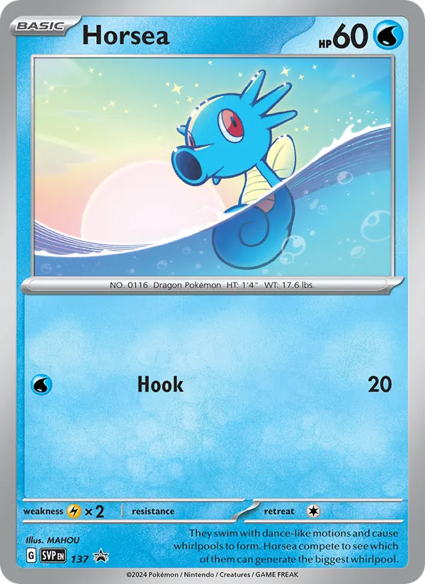 Horsea, SVP Black Star Promos Nº 137