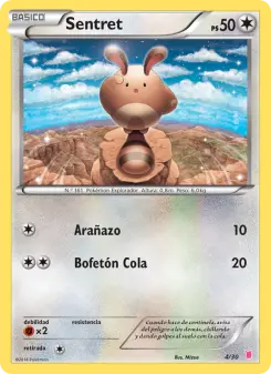 Sentret, Kit de Entrenador XY (Wigglytuff) Nº 4 Normal
