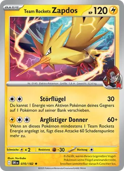 Team Rockets Zapdos, Ewige Rivalen Nº 070 Holo