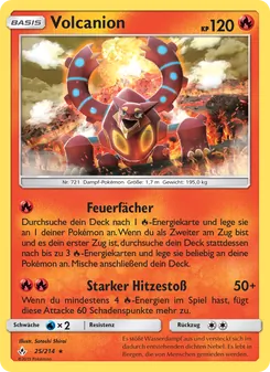 Volcanion, Kräfte im Einklang No. 25 Normal