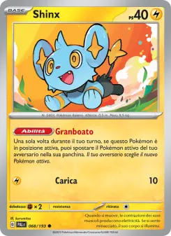 Shinx, Evoluzioni a Paldea No. 068 Normal