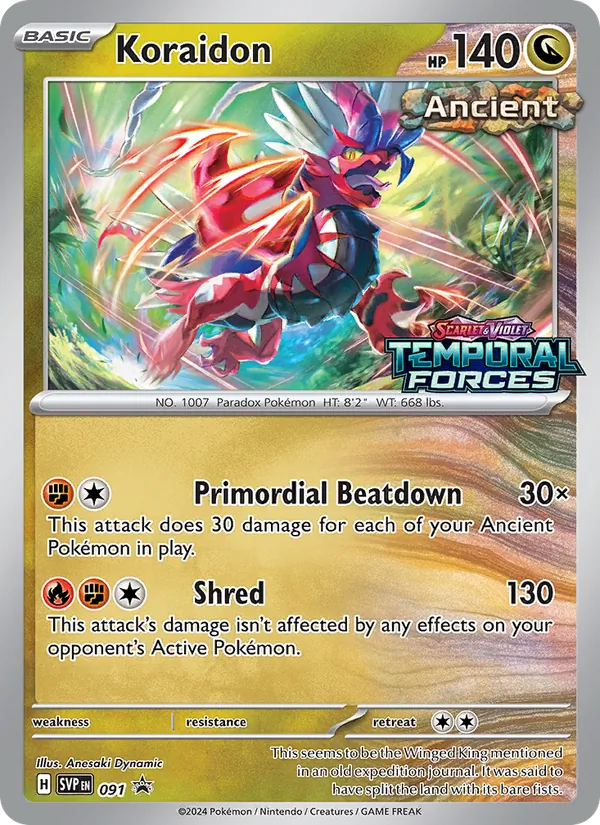 Koraidon, SVP Black Star Promos No. 091