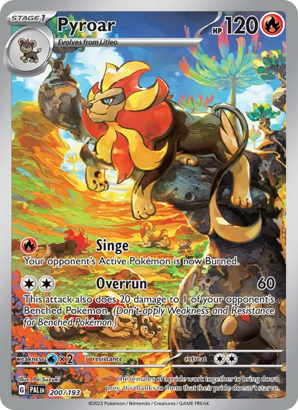 Pyroar, Paldea Evolved No. 200