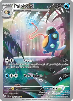 Palpitoad, Black Bolt Nº 104 Holo