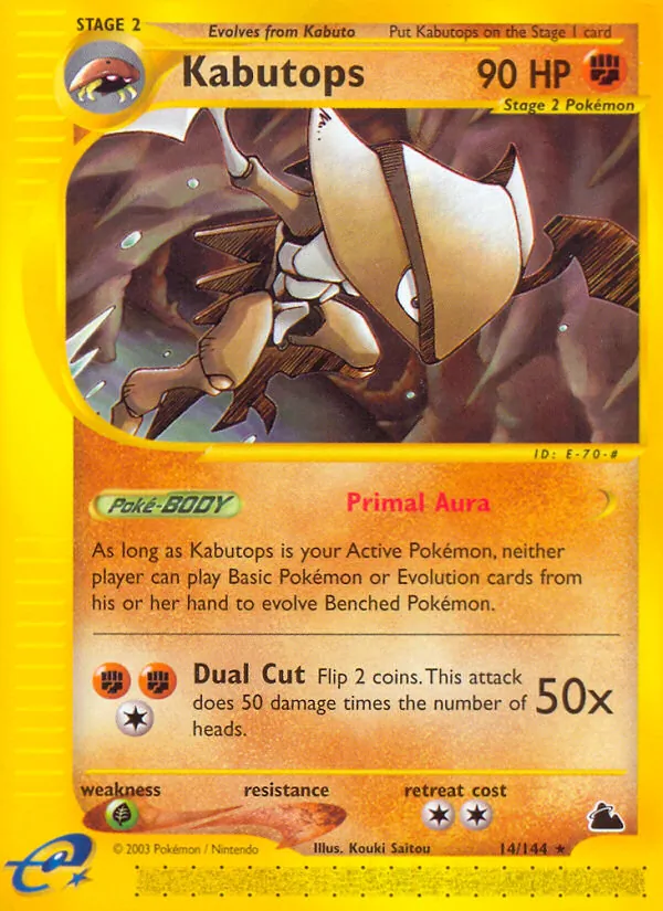 Kabutops, Skyridge No. 14