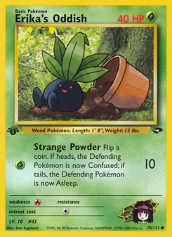 Erika's Oddish, Gym Challenge No. 70 Normal