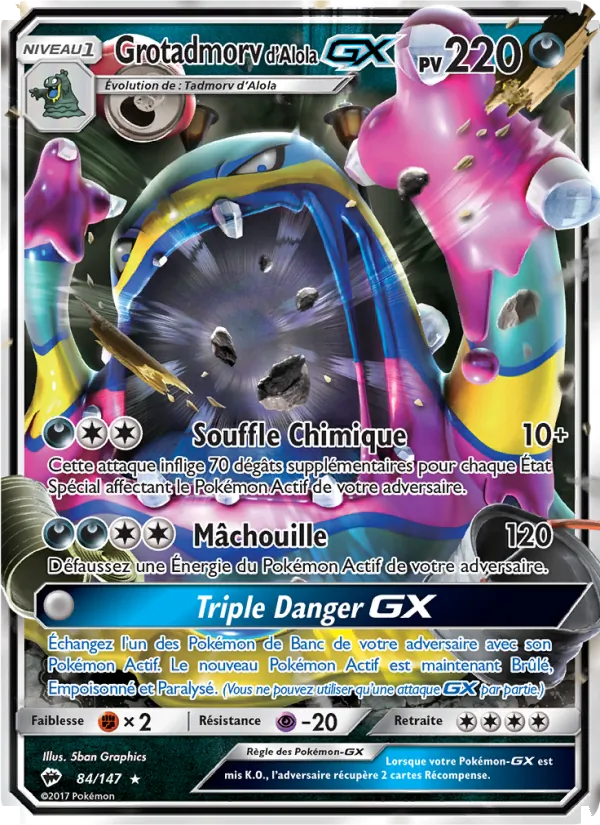Grotadmorv d’Alola GX, Ombres Ardentes No. 84