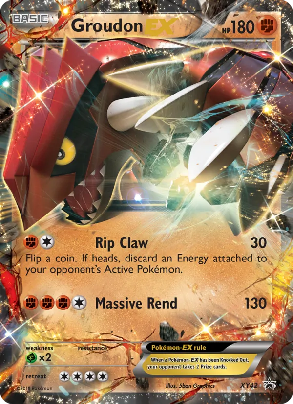 Groudon EX, XY Black Star Promos No. XY42