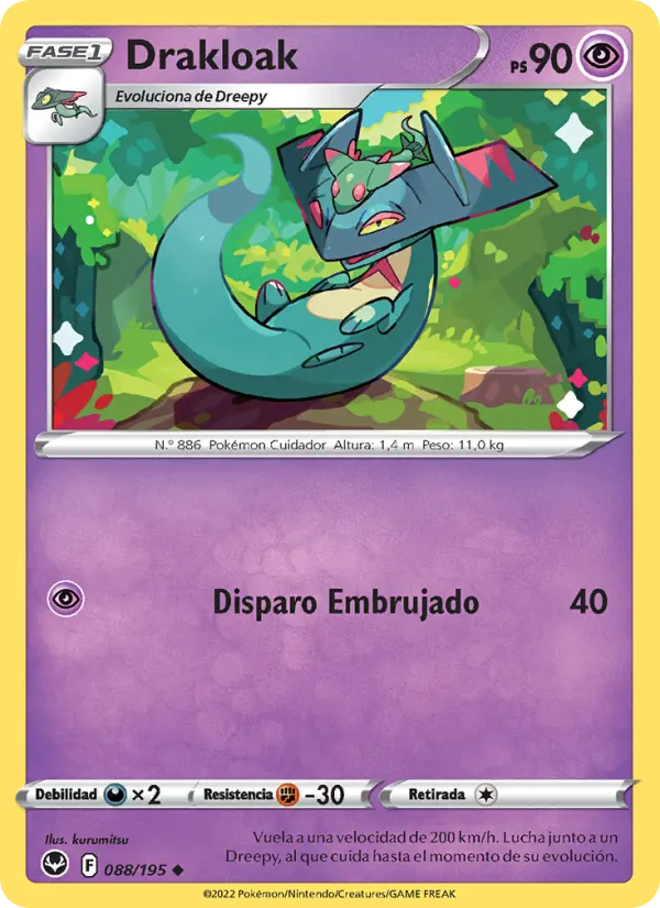 Drakloak, Tempestad Plateada No. 088