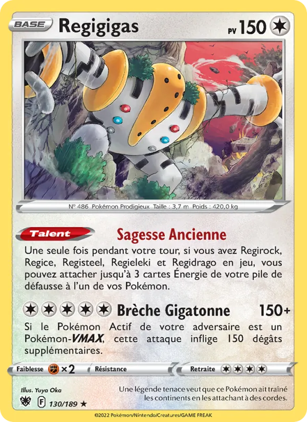 Regigigas, Astres Radieux No. 130