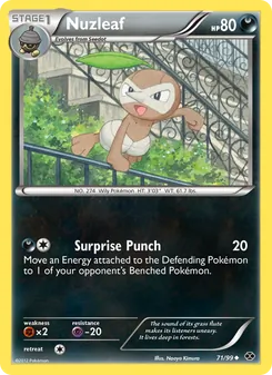Nuzleaf, Next Destinies No. 71 Normal
