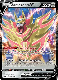 Zamazenta V, Cenit Supremo Nº 098 Holo