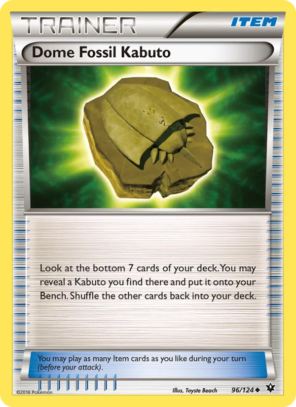 Dome Fossil Kabuto, Fates Collide Nº 96