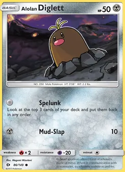 Alolan Diglett, Sun & Moon Nº 86 Normal