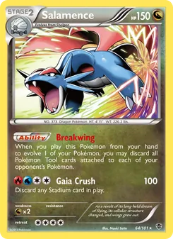 Salamence, Plasma Blast Nº 64 Normal