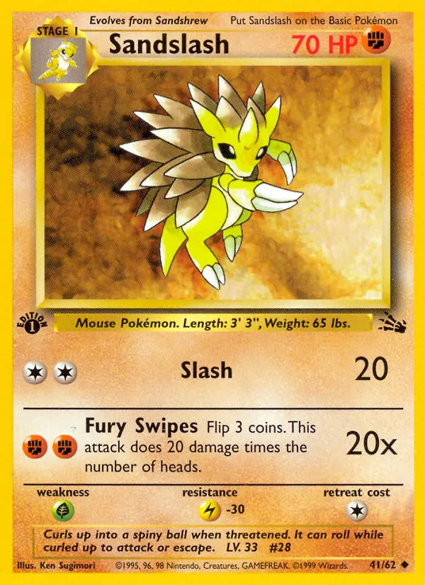 Sandslash, Fossil No. 41
