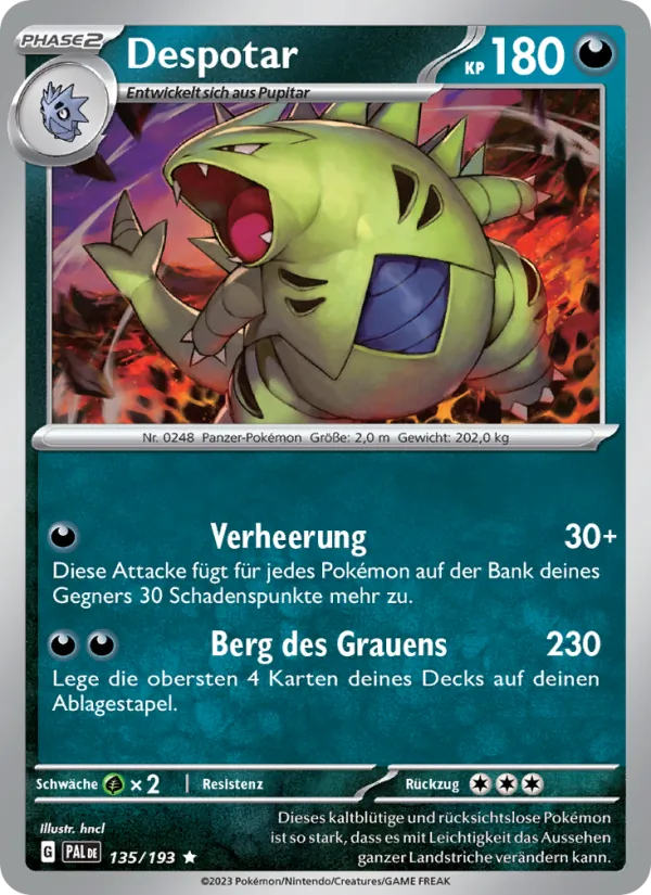 Despotar, Entwicklungen in Paldea No. 135