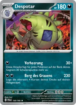 Despotar, Entwicklungen in Paldea No. 135 Holo