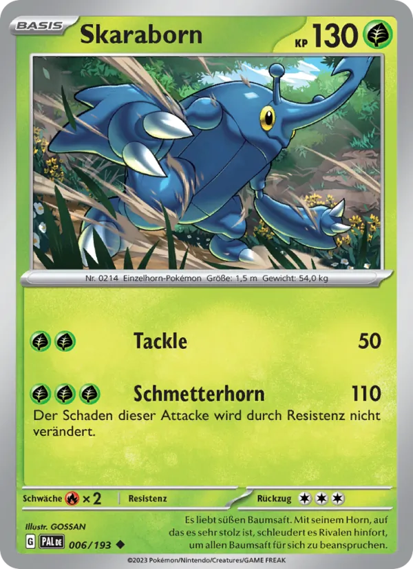 Skaraborn, Entwicklungen in Paldea No. 006
