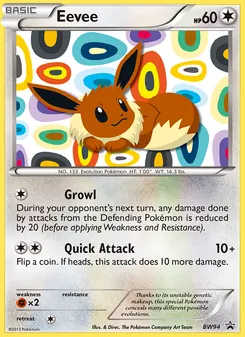 Eevee, BW Black Star Promos No. BW94 Normal