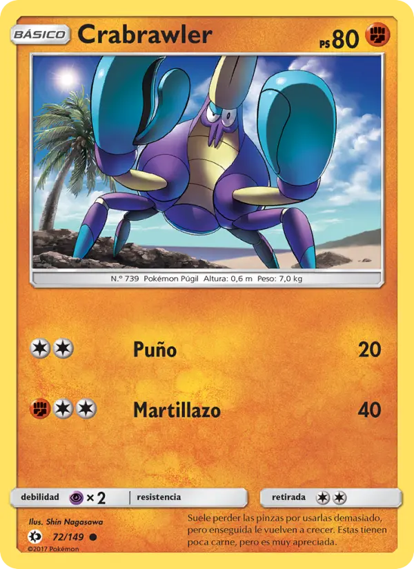 Crabrawler, Sol y Luna Nº 72