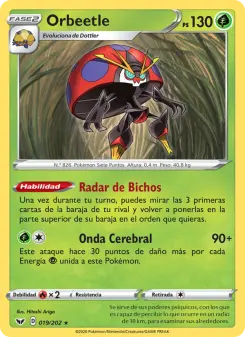 Orbeetle, Espada y Escudo Nº 19 Normal