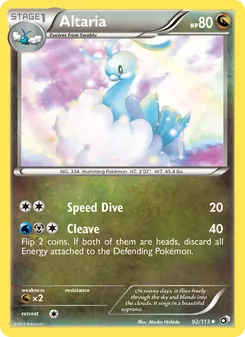 Altaria, Legendary Treasures Nº 92 Normal