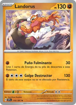 Landorus, Chispas Fulgurantes Nº 110 Holo