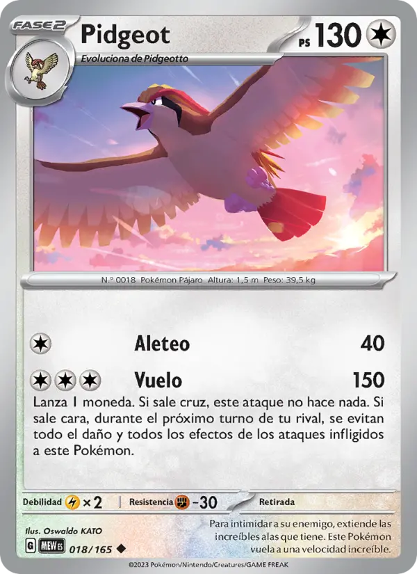 Pidgeot, 151 No. 018