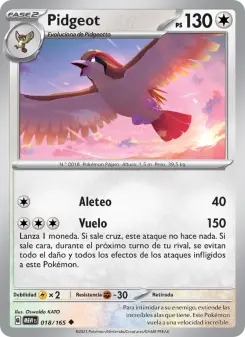 Pidgeot, 151 No. 018 Normal