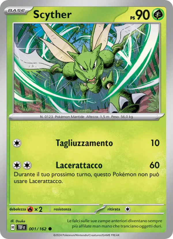 Scyther, Cronoforze Nº 001