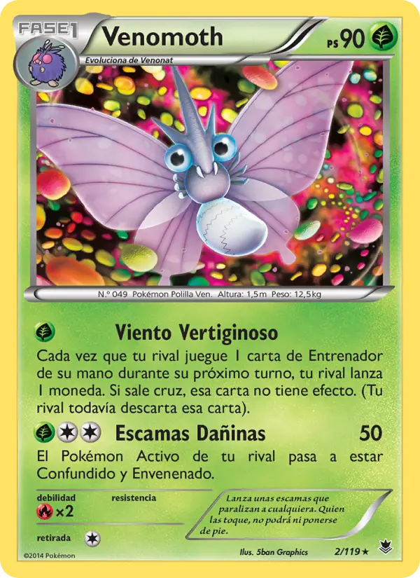 Venomoth, Fuerzas Fantasmales Nº 2
